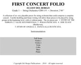 First Concert Folio Orchestra sheet music cover